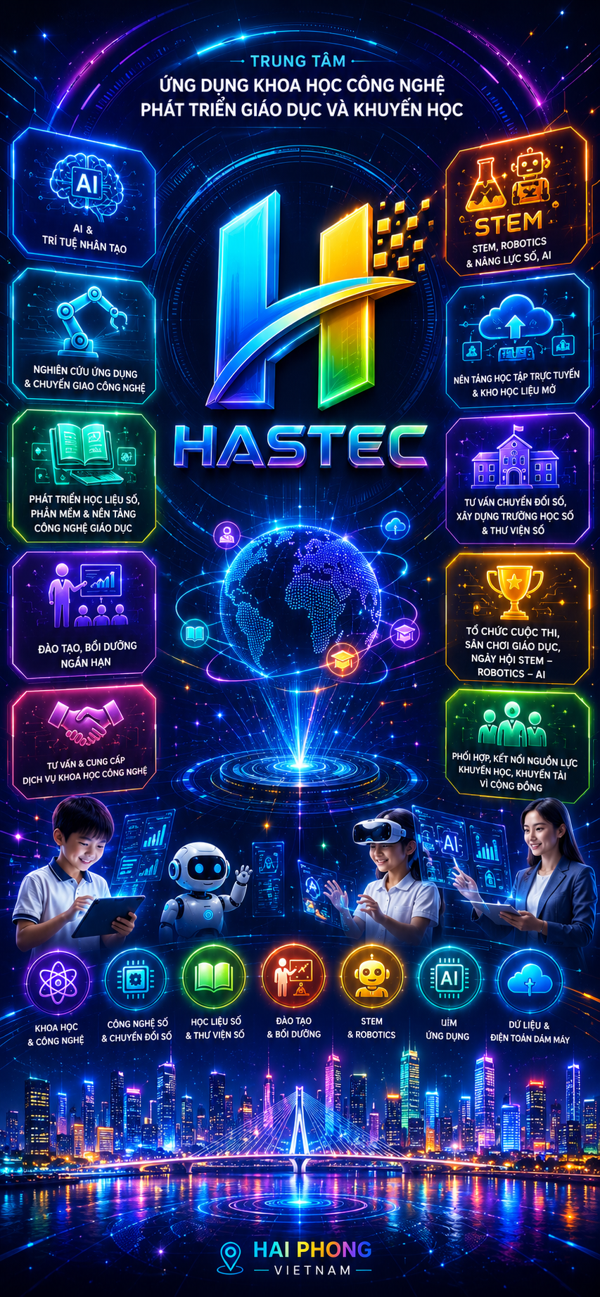 HASTEC — Trung tâm Ứng dụng khoa học công nghệ phát triển giáo dục và khuyến học Hải Phòng